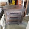 Image 8 : FREIGHT DAMAGE WHITE DRESSER, AND DARK NIGHTSTAND