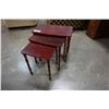 Image 1 : 3PC WOODEN NESTING TABLES