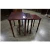 Image 2 : 3PC WOODEN NESTING TABLES