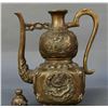 Image 7 : Antique Chinese Bronze Dragon Kylin Wine Tea Pot