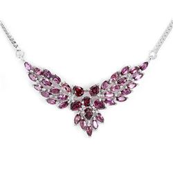 NATURAL PURPLE PINK RHODOLITE GARNET Necklace