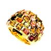 Image 2 : Natural Untreated Multi Color Tourmaline Ring