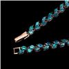 Image 3 : Natural Rare Brazil Neon Blue Apatite Bracelet