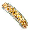 Image 1 : Natural Top Rich Yellow Citrine & Emerald Bangle