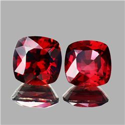 Natural AAA Fire Red Rhodolite Garnet Pair 6.50 MM - FL