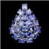 Image 1 : Natural Blue Tanzanite 37.48 Cts Ring