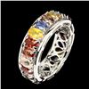 Image 1 : Natural Fancy Colors Sapphire Ring