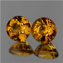 Natural Golden Yellow Mali Garnet Pair