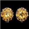Image 1 : Natural CITRINE &  GARNET Earrings