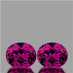 Natural Magenta Purple Rhodolite Garnet Pair -Untreated