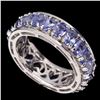 Image 1 : Natural Top Blue Violet Tanzanite Ring