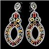 Image 1 : Natural Fancy Sapphire 72.91 Carats Earrings