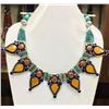 Image 1 : Tibet Hand Made Turquoise, Coral, Lapis Lazuli Necklace