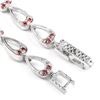 Image 3 : NATURAL PURPLISH PINK RHODOLITE Garnet Necklace