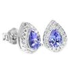 Image 1 : NATURAL AAA BLUE TANZANITE PEAR Earrings