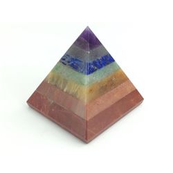 BEAUTIFUL 461.5 CT 7 MULTI GEM CHAKRA  PYRAMID