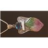 Image 2 : BEAUTIFUL HAND CARVED QUARTZ LEAF PENDANT