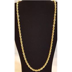 AWESOME 14 Kt. GOLD PLATED ROPE CHAIN.