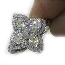 Amazing 3.52 Ct Lab Diamond Ring