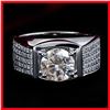 Image 1 : Dazzling 3 Ct Centerstone Lab Diamond Ring