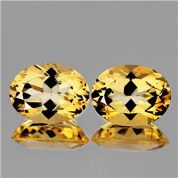 NATURAL GOLDEN YELLOW CITRINE Pair 16x12 MM - FL