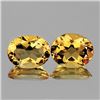 Image 1 : Natural Golden Yellow Citrine Pair 11x9 MM - FL