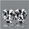 Image 1 : Natural  Diamond White Aquamarine Pair 6.50 MM - FL