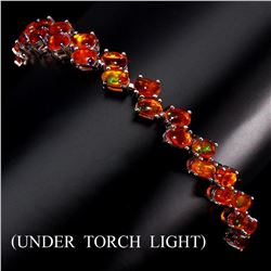 Natural Orange Fire Opal Bracelet 48.22 Cts