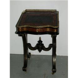 French Boulle Inlaid Ladies Writing Desk