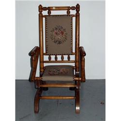 Victorian Oak Platform Rocker