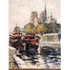 Image 2 : French 20th C. Oil on Canvas
