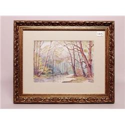 Watercolour Landscape Signed and Dated