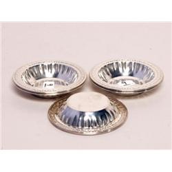 Six American Sterling Bon Bon Dishes