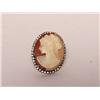Image 1 : Vintage Hand Carved Rhinestone Cameo