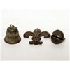 Image 1 : Metalware: 2 Antique Bells and Fleur de