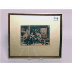 Antique Baxter Print by Leblond