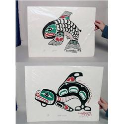 Lloyd Wadhams Native Art Silkscreens