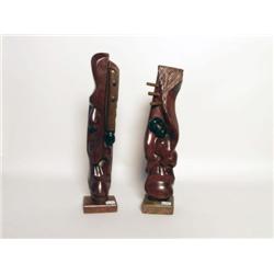 Wood Sculptures a Pair