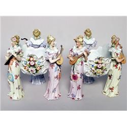 Continental Porcelain Pot-Pourri Stands