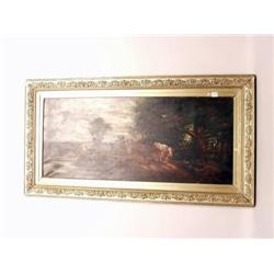 American 19th C. Oil on Canvas