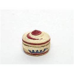 Nootka Circular Lidded Basket