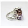 Image 2 : Custom Made 35.12 CT Step Cut Ametrine Ring