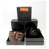 Image 1 : 4 New Zenocci Full Grain Buffalo Leather Belts