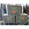 Image 1 : 3 Metal Ammo Boxes - Each is 7" x 9" x 12"