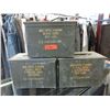 Image 1 : 3 Metal Ammo Boxes - Each is 7" x 9" x 12"