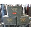 Image 1 : 3 Metal Ammo Boxes - Each is 7" x 9" x 12"