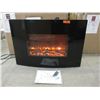 Image 1 : New Dynasty 36" Curved Wall Mount Fireplace - Logs