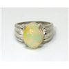 Image 1 : 2.84 CT Natural Opal Solitaire Ring