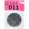 Image 1 : 1 Oz .9999 Fine Silver 2007 Canada Maple Leaf Coin