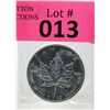 Image 1 : 1 Oz .9999 Fine Silver 2010 Canada Maple Leaf Coin